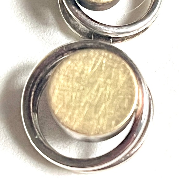 Elegant Gold and Silver Pendant Necklace by Elizabeth Garvin Designs - Picture 13 of 15